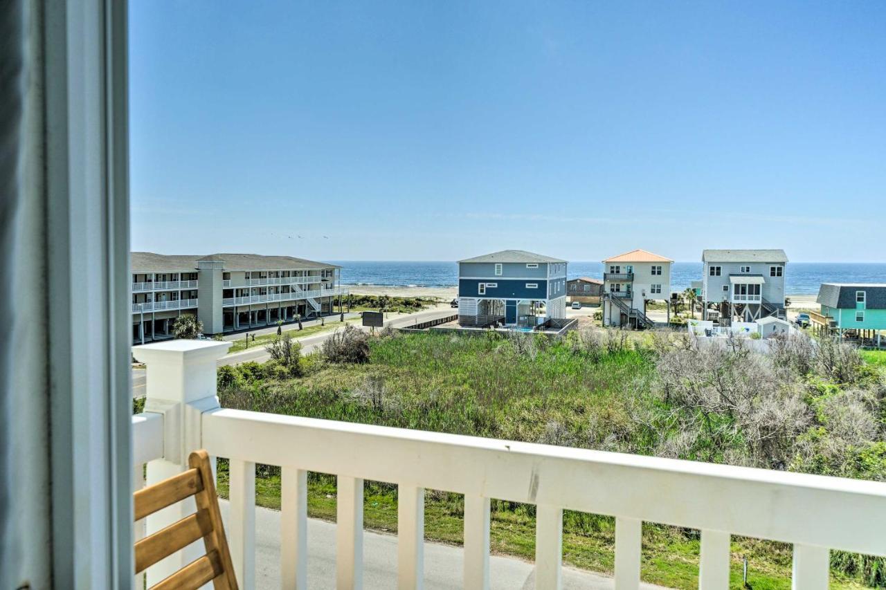 Ocean-View Oak Island Condo, 1 Block To Beach! Екстер'єр фото
