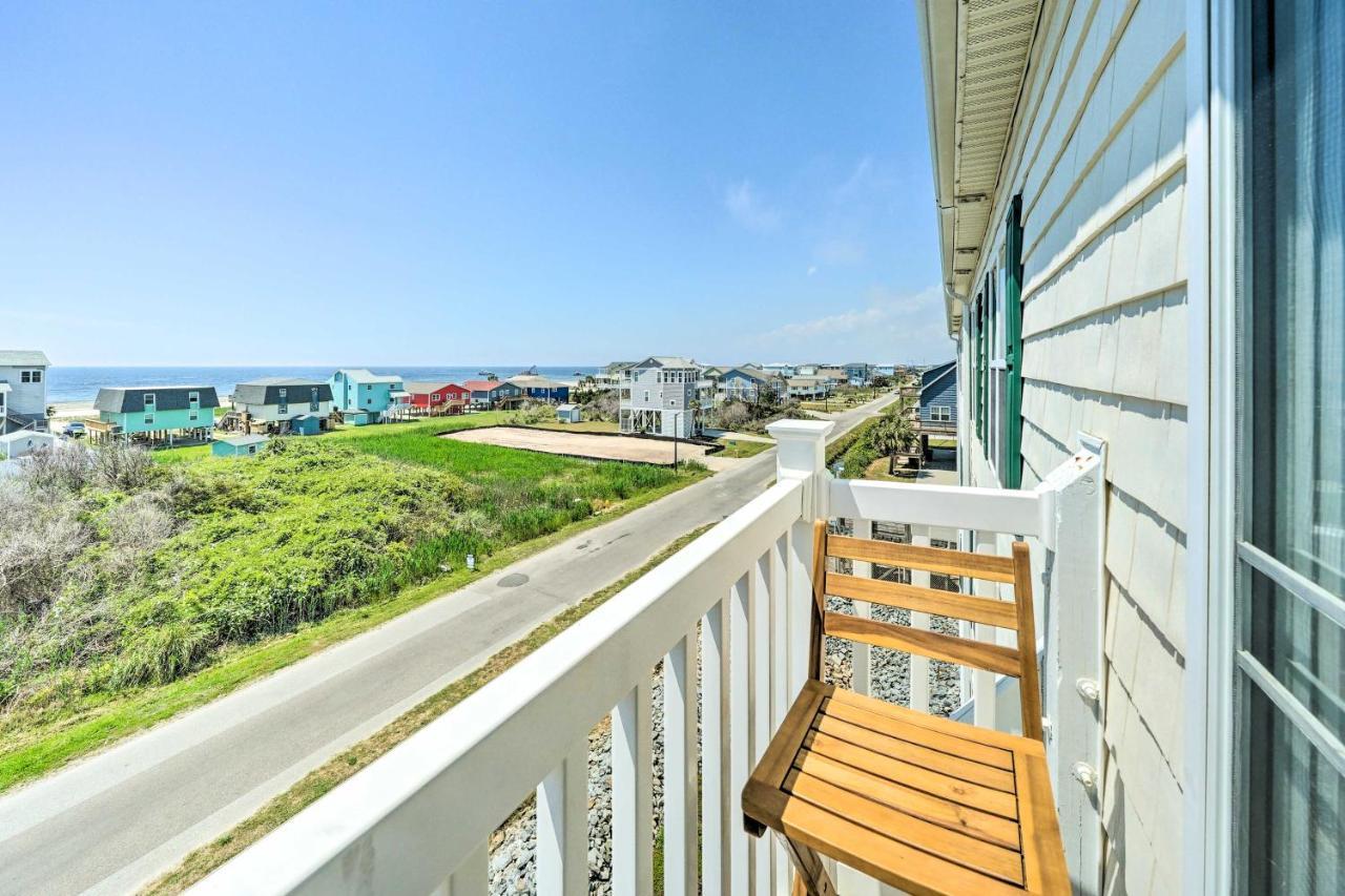 Ocean-View Oak Island Condo, 1 Block To Beach! Екстер'єр фото